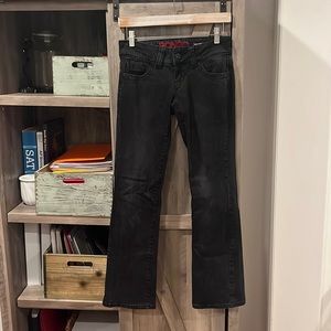 BONGO Distressed Black FLIRTY BOOTCUT Jeans,Size 3